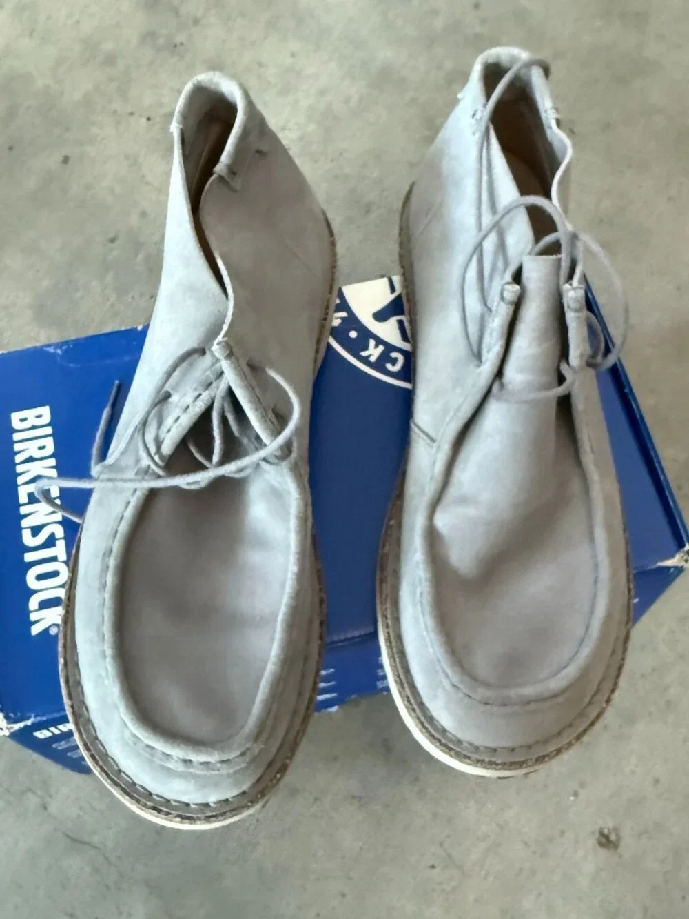 Birkenstock Delano Moc Toe Chukka - Grey - size 13 (US)